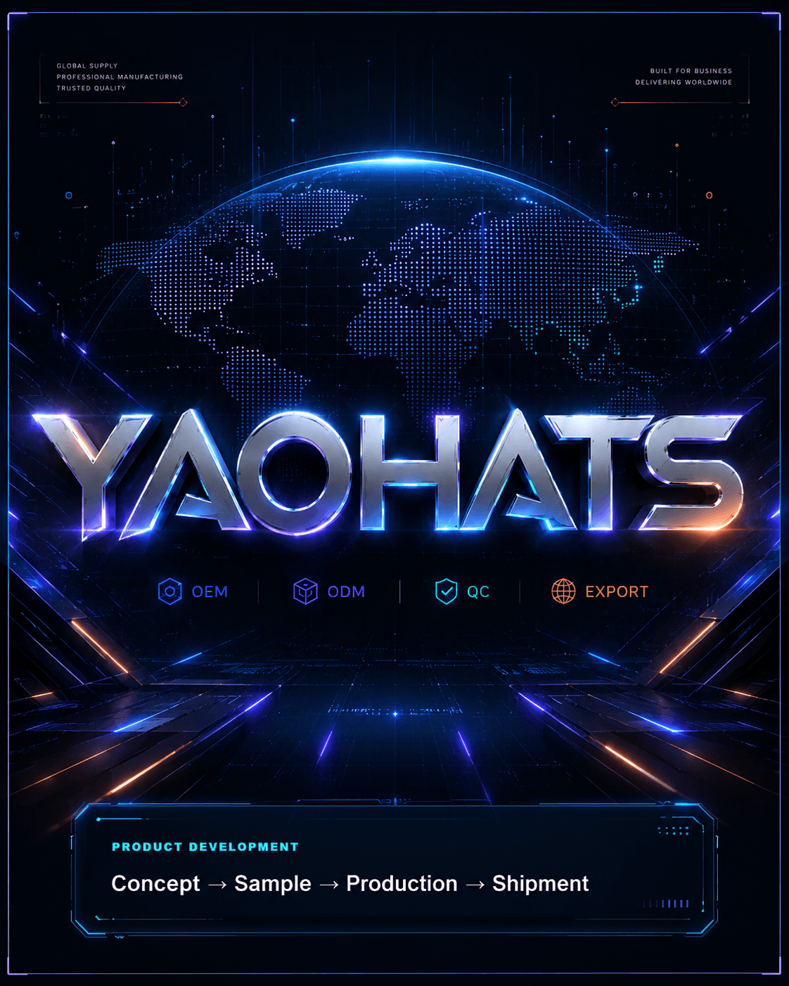 YAOHATS party and Halloween product development visual